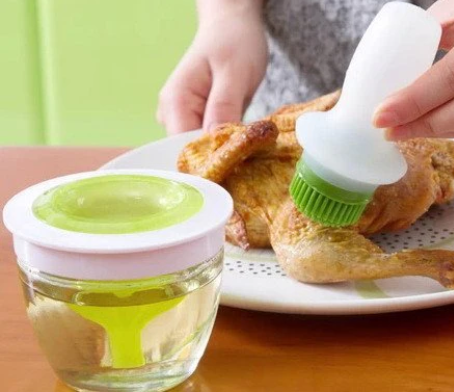 Dispensador de Aceite con Brocha de Silicona